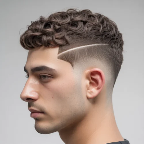 Modern men's haircut featuring a low taper fade on the sides and back with a French crop on top. The short, textured fringe adds subtle volume and movement, while the low taper fade creates a sharp, polished finish around the ears and neckline. Perfect for men seeking a stylish, low-maintenance hairstyle with a trendy French crop.