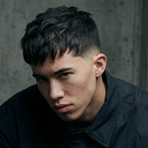 Low Taper Fade With Textured French Crop