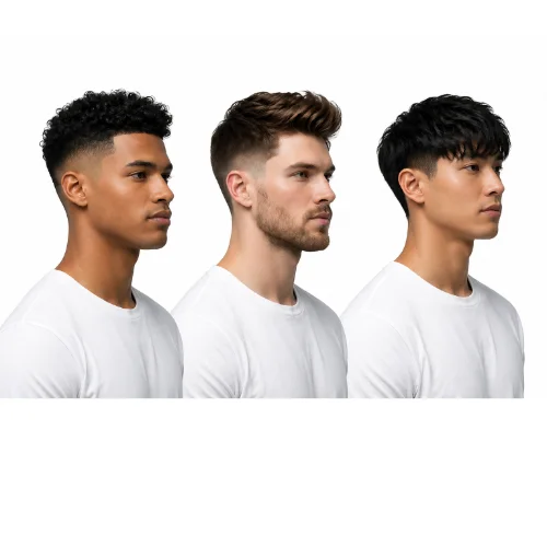 Collection of the most popular low taper fade haircuts for men, featuring different styles with clean gradual fades and modern textured tops.