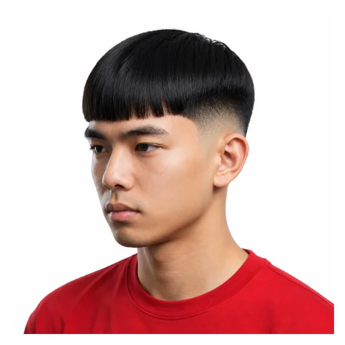 Low taper fade French crop sharp fade hairstyle featuring defined contrast between top and sides, crisp fade lines, and neat fringe for a bold modern appearance