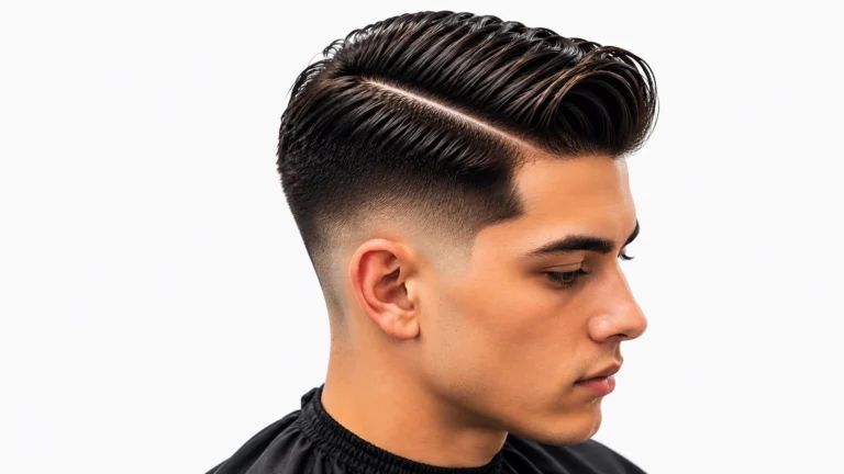 Low Taper Fade Side Part